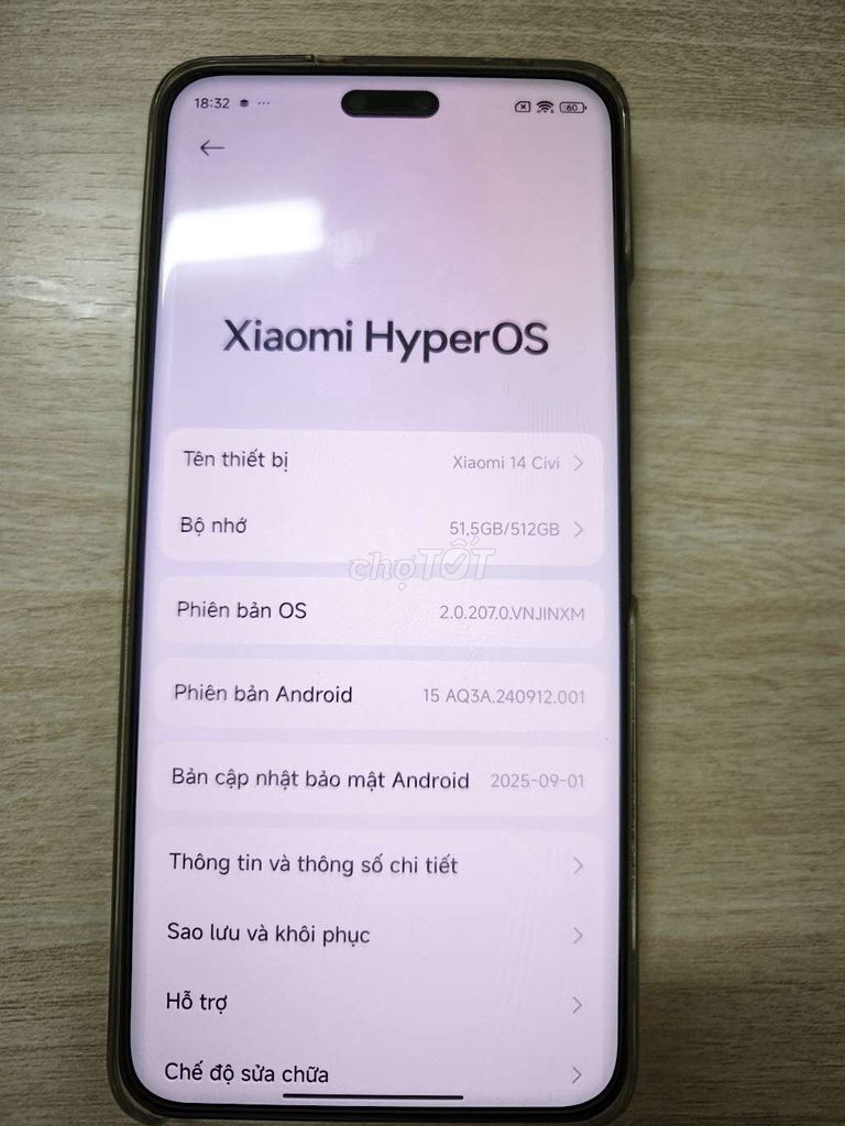 Xiaomi 14 Civi -512GB ( Civi 4 pro) bản Quốc tế. Mua bán Điện thoại tại Huyện Bình Chánh Tp Hồ Chí Minh được đăng bởi quang vu hình 3