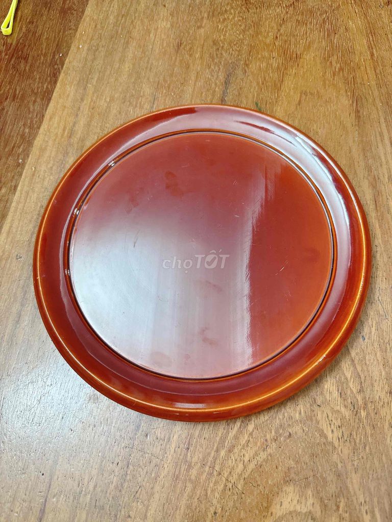 Khay trà Sơn mài Nhật Bản Nâu đỏ Retro. Mua bán Nội thất, đồ gia dụng khác tại Quận Ninh Kiều Cần Thơ được đăng bởi Giang hình 1