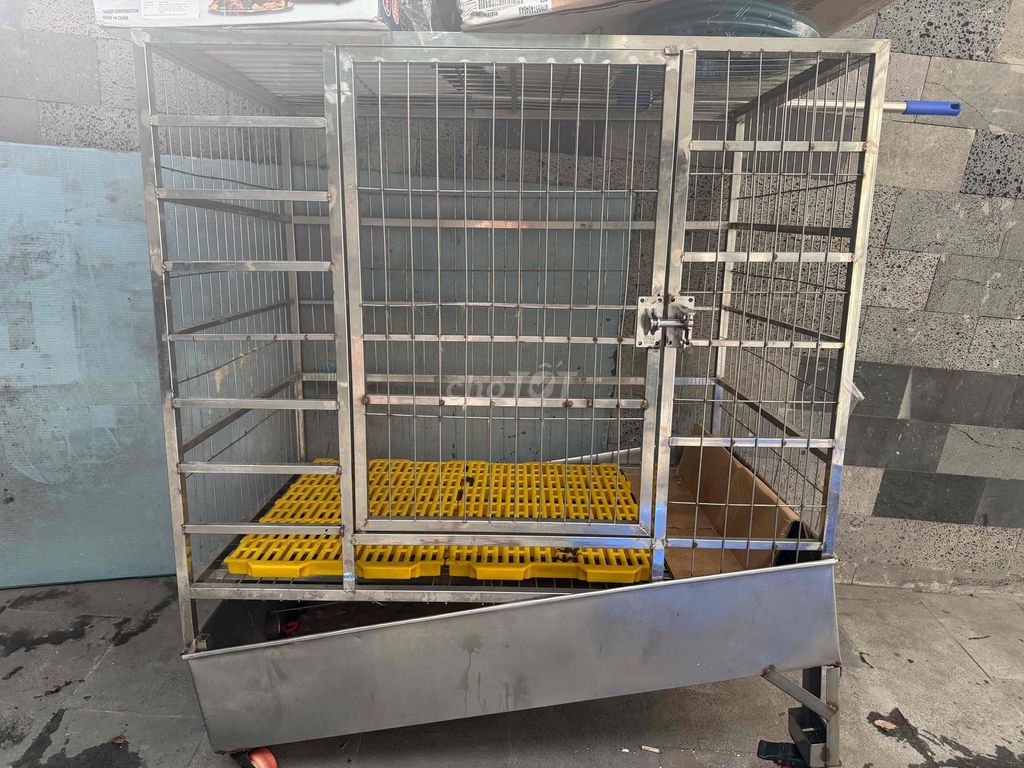 Chuồng chó Inox 304 có bánh xe Size Lớn. Mua bán Phụ kiện, Thức ăn, Dịch vụ tại Huyện Hóc Môn Tp Hồ Chí Minh được đăng bởi Chánh Tín hình 1
