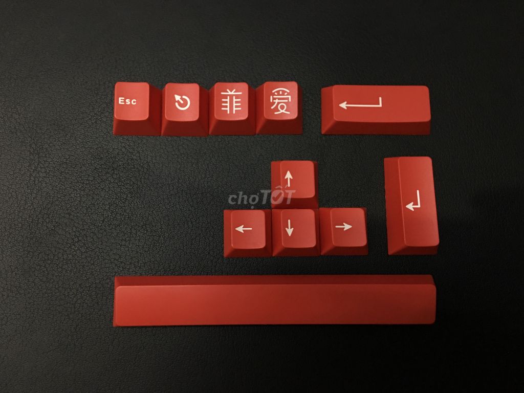 Keycap bàn phím trắng xanh cho 65%, 75% (cherry)