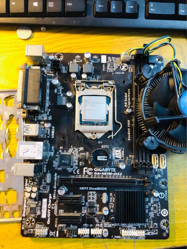 Main H81m + pentium g3250 + quạt. Mua bán Linh kiện (RAM, Card...) tại Thành phố Bắc Giang Bắc Giang được đăng bởi N.Đ.Thành hình 1