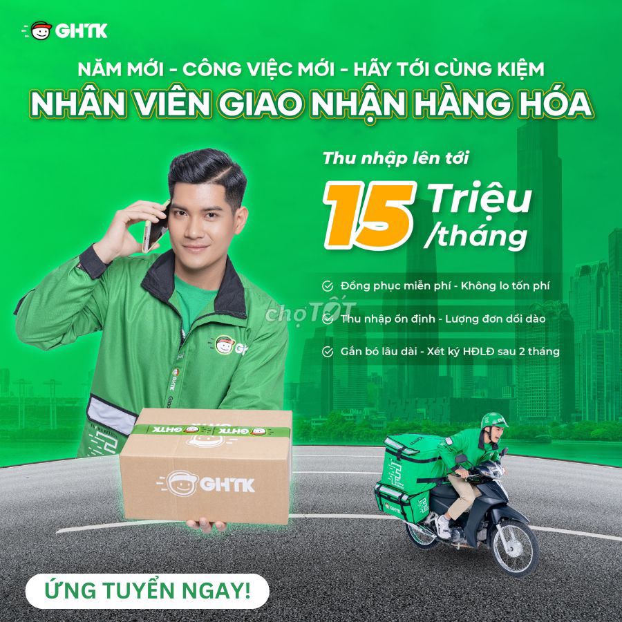 GHTK - Tuyển Dụng Shipper Đồng Nai