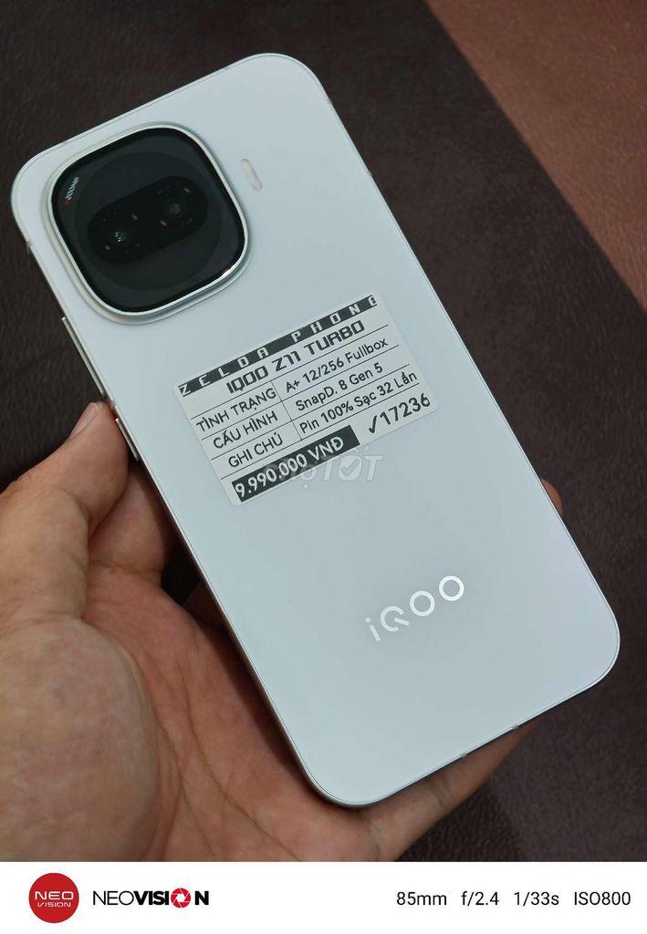 iQOO Z11 Turbo 12GB/256GB Fullbox Sạc ít. Mua bán Điện thoại tại Quận Ninh Kiều Cần Thơ được đăng bởi Zelda Phone hình 1