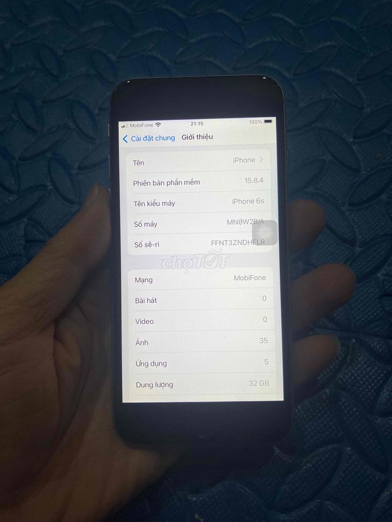 Bán 6s quốc tế 22g còn vân pin 100 zin cũ. Mua bán Điện thoại tại Quận Hà Đông Hà Nội được đăng bởi Mạnh Mobile hình 1