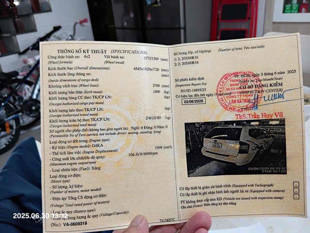 Kia Carens 2016 EX MT 2.0 - 120000 km. Mua bán Ô tô tại Quận Gò Vấp Tp Hồ Chí Minh được đăng bởi HD hình 9