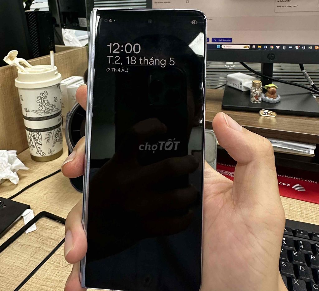 Samsung Galaxy Z Fold5 5G Bạc 99% mới. Mua bán Điện thoại tại Quận 7 Tp Hồ Chí Minh được đăng bởi Luân Lư hình 1