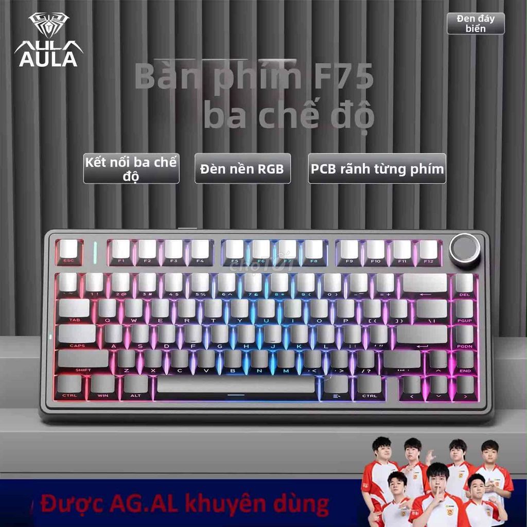 Bàn phím cơ Aula F108 Pro Đỏ RGB 3 chế độ. Mua bán Phụ kiện (Màn hình, Chuột...) tại Thành phố Huế Thừa Thiên Huế được đăng bởi Nguyên Nguyễn Anh hình 1