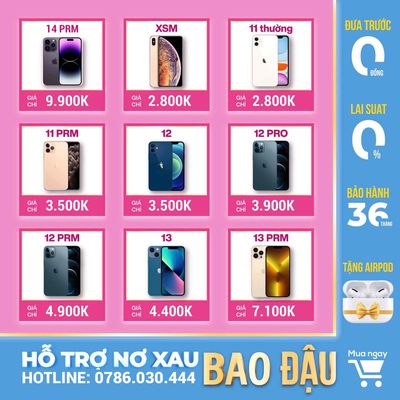 thanh lí iphone trả trước từ 0₫ bao đậu sinh viên