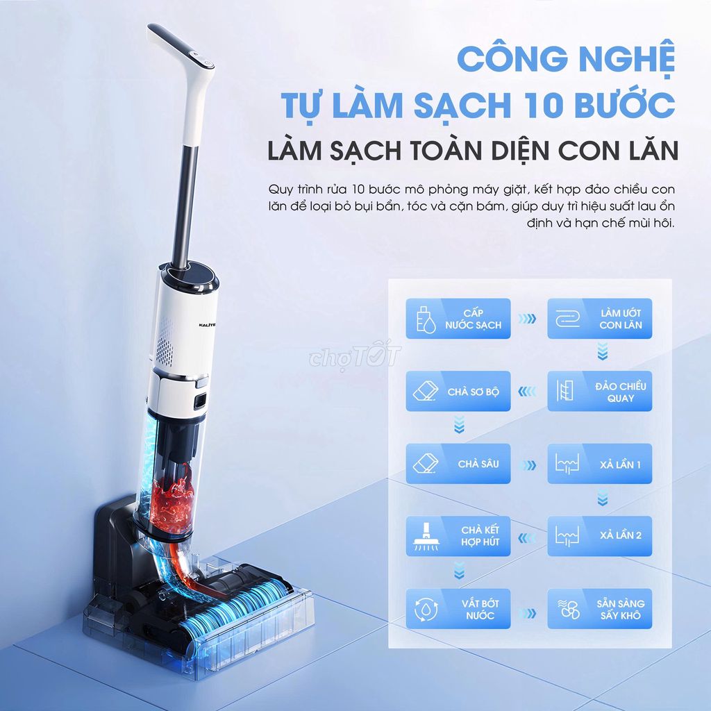 Máy hút bụi Kalite H8 Pro Trắng Không dây. Mua bán Thiết bị vệ sinh, nhà tắm tại Quận Hà Đông Hà Nội được đăng bởi HÀO ĐỖ VĂN hình 1