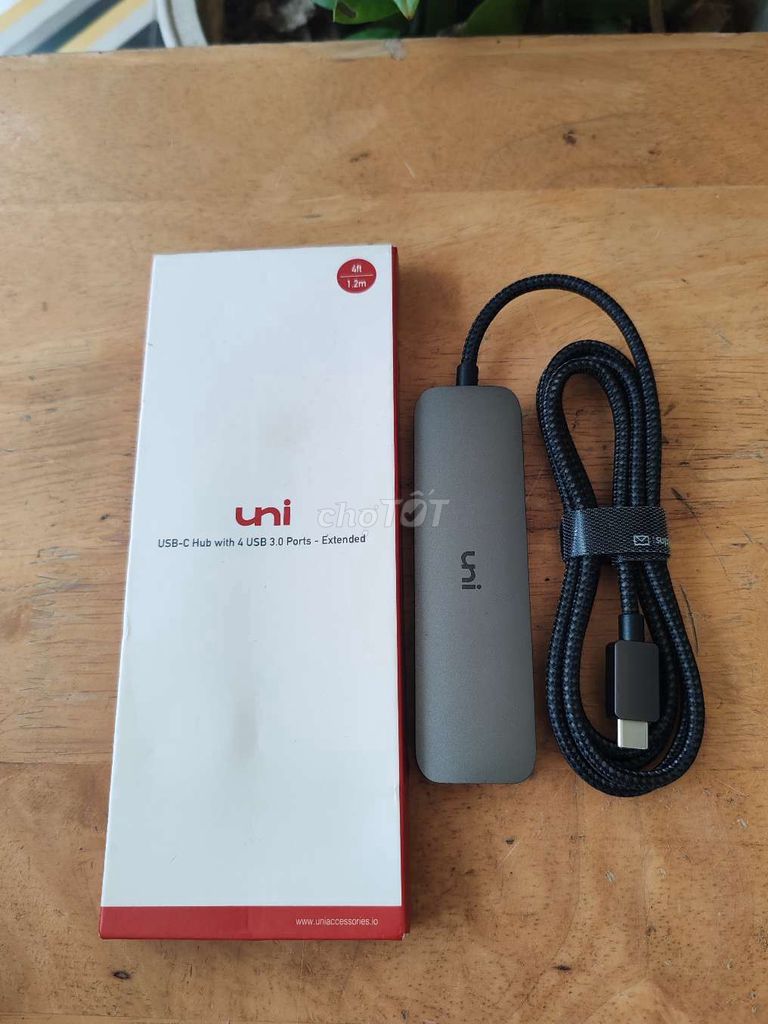 uni USB-C Hub Xám 4 cổng 1.2m. Mua bán Phụ kiện (Màn hình, Chuột...) tại Quận 7 Tp Hồ Chí Minh được đăng bởi Vy Vy hình 1