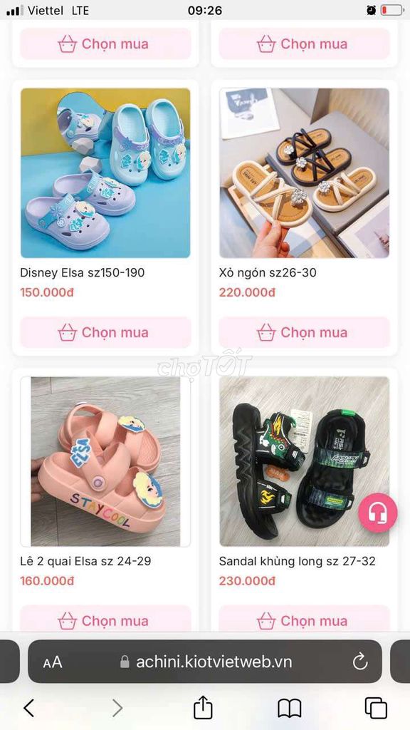 Dép trẻ em Đen, Hồng size 26-35. Mua bán Mẹ và bé tại Huyện Thanh Trì Hà Nội được đăng bởi Nguyễn Thị Hồng Chiêm hình 1
