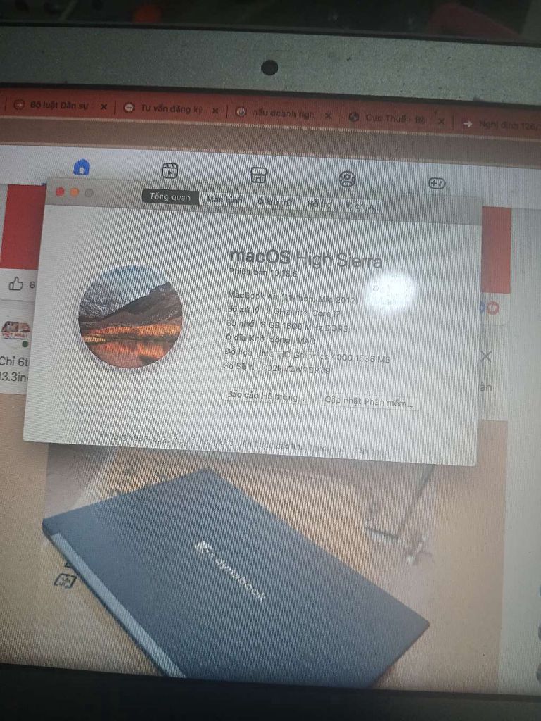 Apple MacBook Air Core i7 8GB giá rẻ. Mua bán Laptop tại Thành phố Buôn Ma Thuột Đắk Lắk được đăng bởi Danh Sơn hình 1