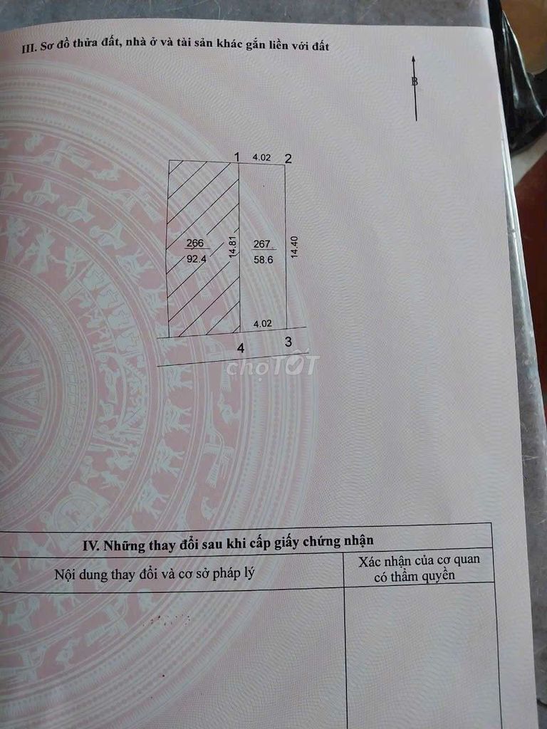 Bán đất ô tô vào Hoàng Xá, Kiêu Kỵ 58,6 m2