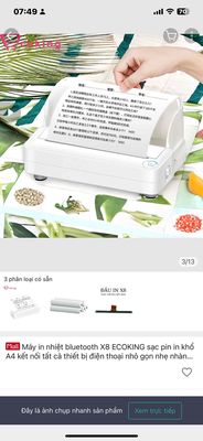 Máy in ECOKING X8 kết nối Bluetooth. Mua bán Đồ dùng văn phòng tại Huyện Phù Cát Bình Định được đăng bởi Lịch Nguyễn Đức