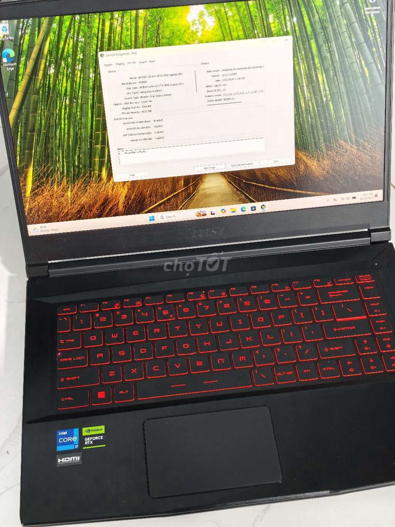 MSI Gaming Laptop i7-11800H RTX 3050 16G/512G 15.6. Mua bán Laptop tại Thành phố Đà Lạt Lâm Đồng được đăng bởi phong hình 1