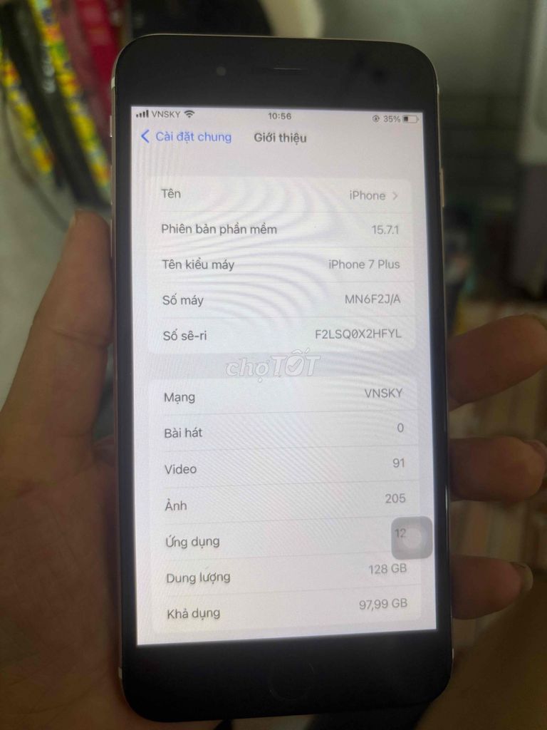 Apple iPhone 7 Plus 128GB Vàng hồng Like New. Mua bán Điện thoại tại Quận Bình Tân Tp Hồ Chí Minh được đăng bởi Đường Minh hình 1
