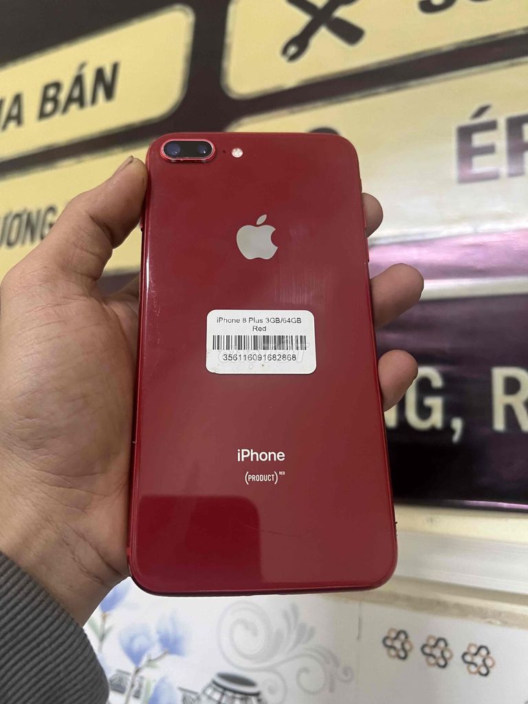 Apple iPhone 8 Plus 64GB Đỏ Quốc tế Đã sử dụng. Mua bán Điện thoại tại Thành phố Rạch Giá Kiên Giang được đăng bởi Lâm Tấn Lực hình 1