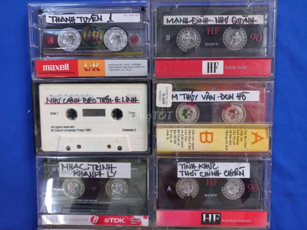 10 cuốn cassette nhạc vàng như hình nghe tốt hết