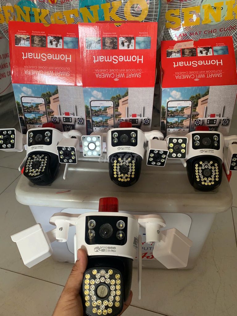 amera Yoosee 4 mắt 3 khung hình Xoay 3 hướng. Mua bán Máy ảnh, Máy quay tại Thành phố Tân An Long An được đăng bởi CAMERA THÀNH TÍN LONG AN hình 1