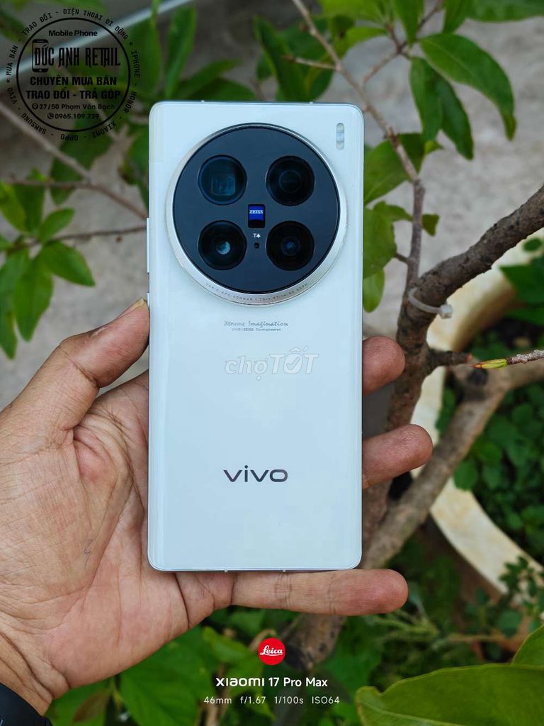 Vivo X100 Ultra 5G 512GB Trắng. Mua bán Điện thoại tại Thành phố Buôn Ma Thuột Đắk Lắk được đăng bởi Đức Anh Retail hình 1