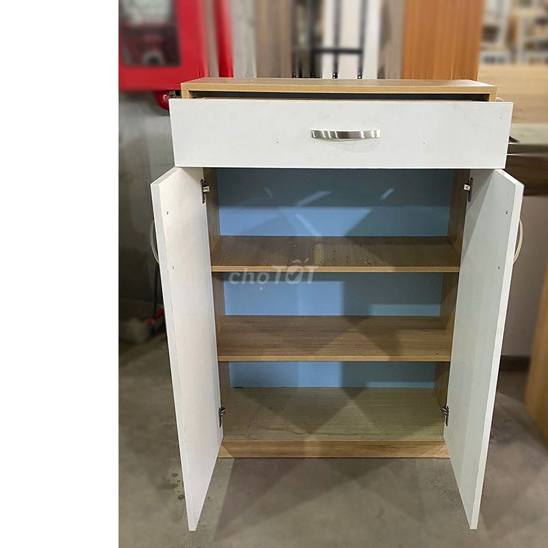 Tủ Giày Dép MDF 80cm Đã Qua Sử Dụng Mới 90%. Mua bán Tủ, kệ gia đình tại Quận Tân Phú Tp Hồ Chí Minh được đăng bởi Hiếu Nội Thất Thanh Lý Online  hình 1