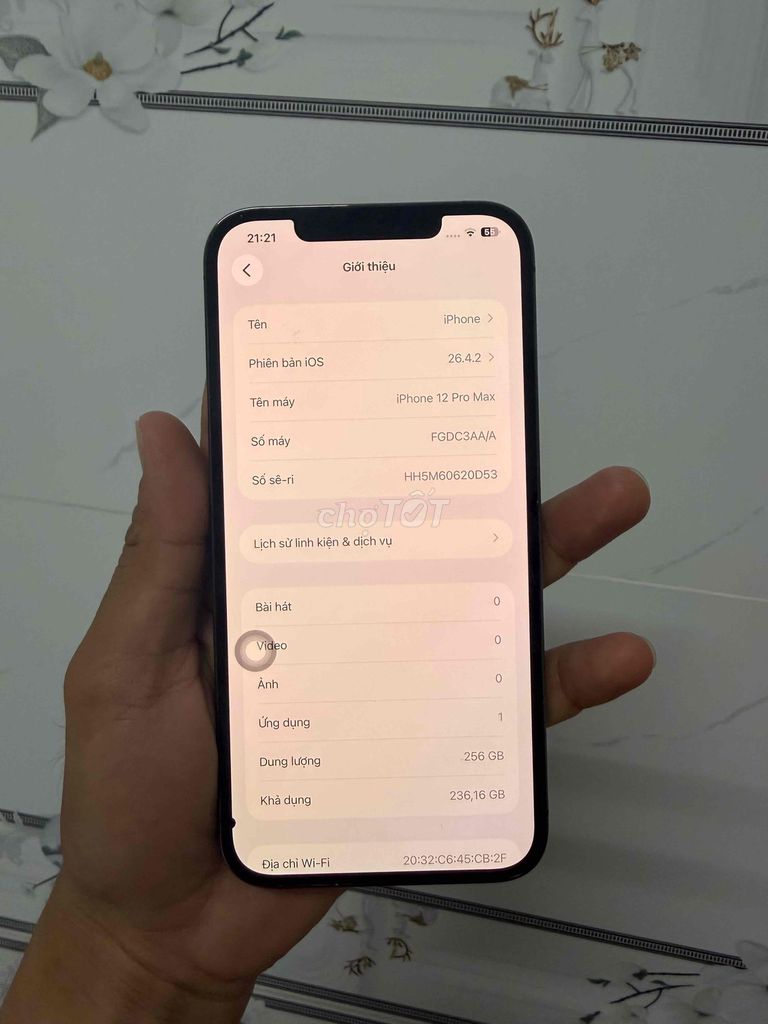 iPhone 12 Pro Max 256GB Xám. Mua bán Điện thoại tại Quận Bình Thuỷ Cần Thơ được đăng bởi nguyễn hình 1