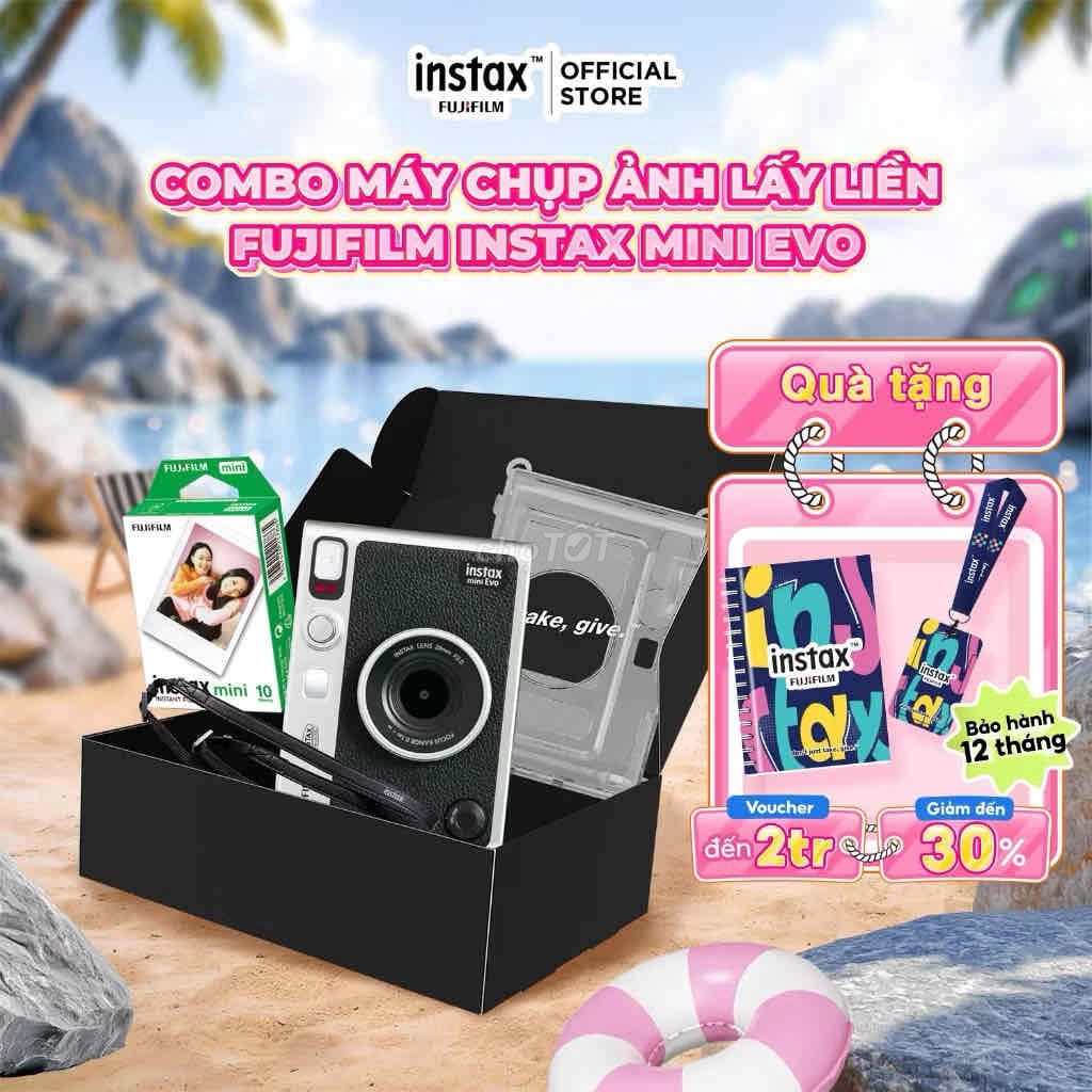 Máy ảnh lấy liền Fujifilm Instax Mini Evo kèm quà. Mua bán Máy ảnh, Máy quay tại Thành phố Thuận An Bình Dương được đăng bởi Trọng nghĩa hình 1