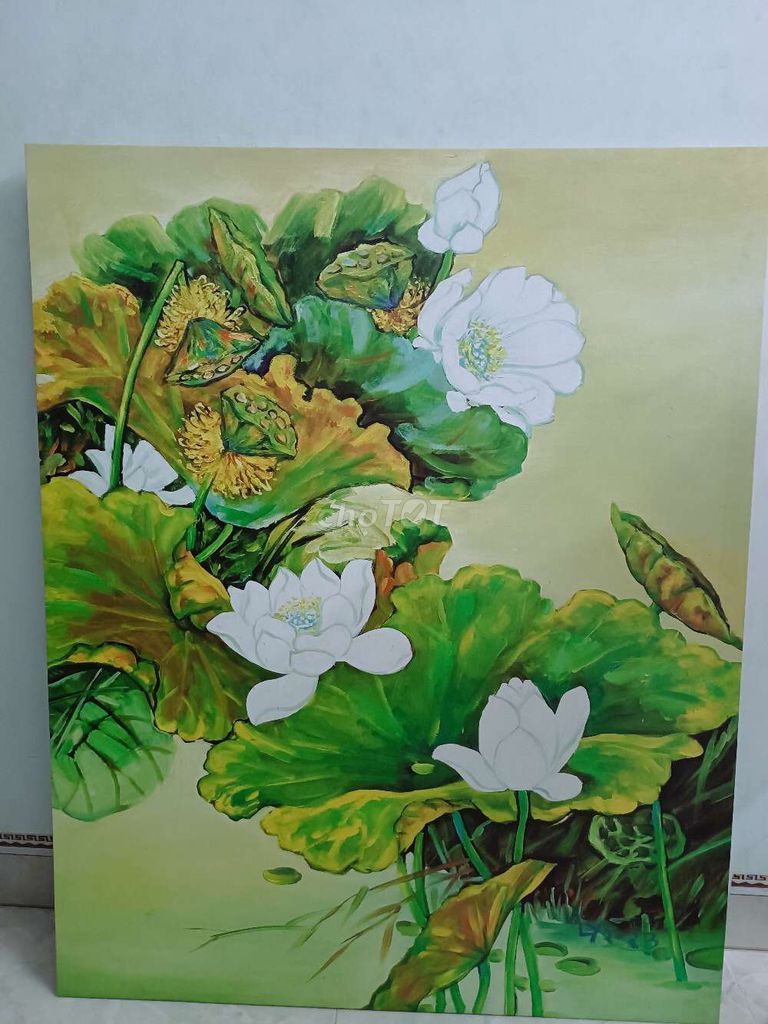 Tranh Hoa sen. Mua bán Đồ sưu tầm, đồ cổ tại Thành phố Nha Trang Khánh Hòa được đăng bởi Tiến Phan hình 1