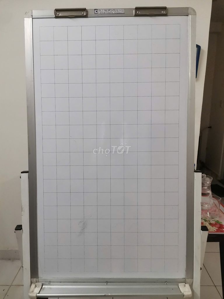 Bảng flipchart 60x100cm viết lông có ô vuông