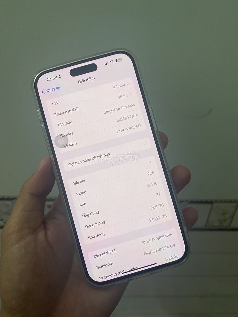 iPhone 14 Pro Max 256gb ZA trắng 2 sim Zin all