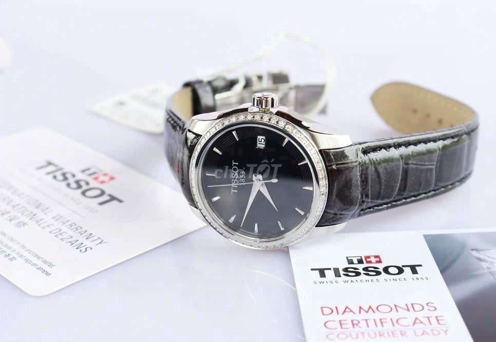 ĐH Nữ Tissot Couturier kim cương mới nguyên hộp