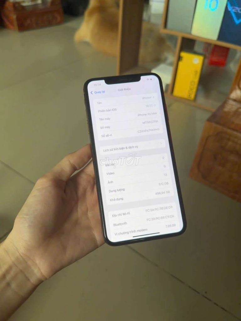 iPhone XS Max 512GB Quốc tế Zin keng