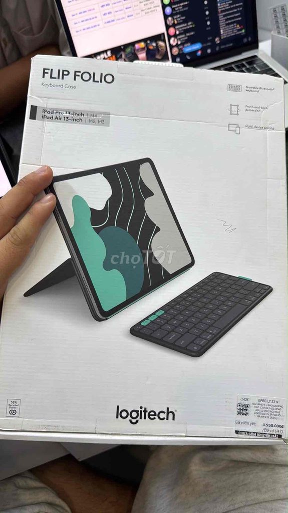 Bao da bàn phím Logitech Flip Folio Đen. Mua bán Phụ kiện (Màn hình, Chuột...) tại Quận 1 Tp Hồ Chí Minh được đăng bởi Nguyen Jacky hình 1