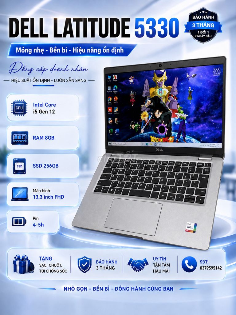 Dell Latitude 5330 i5 Gen 12 13.3 inch 8GB/256GB. Mua bán Laptop tại Huyện Hiệp Hòa Bắc Giang được đăng bởi phạm hùng hình 1