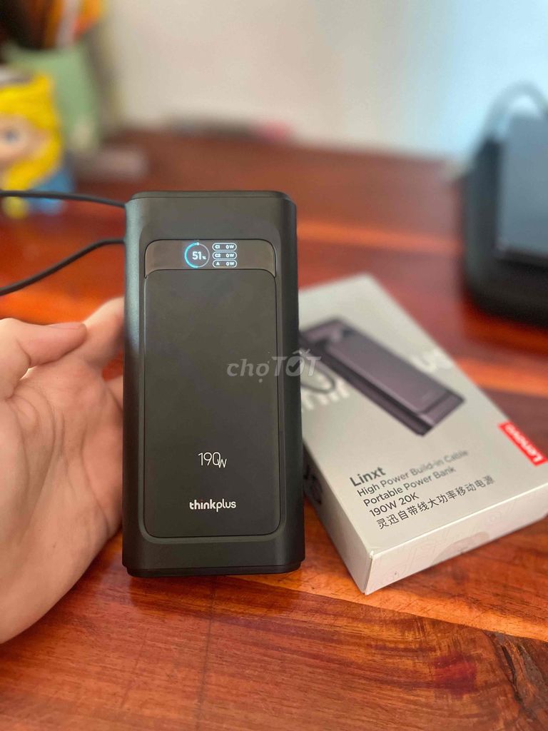 Sạc dự phòng Lenovo Thinkplus Linxt 20000mAh 190w. Mua bán Phụ kiện (Màn hình, Chuột...) tại Huyện Thoại Sơn An Giang được đăng bởi Minh Nguyễn hình 1