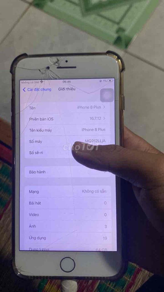 Apple iPhone 8 Plus Trắng Đã sử dụng. Mua bán Điện thoại tại Huyện Cẩm Mỹ Đồng Nai được đăng bởi XE DIEN DONG NAI hình 1