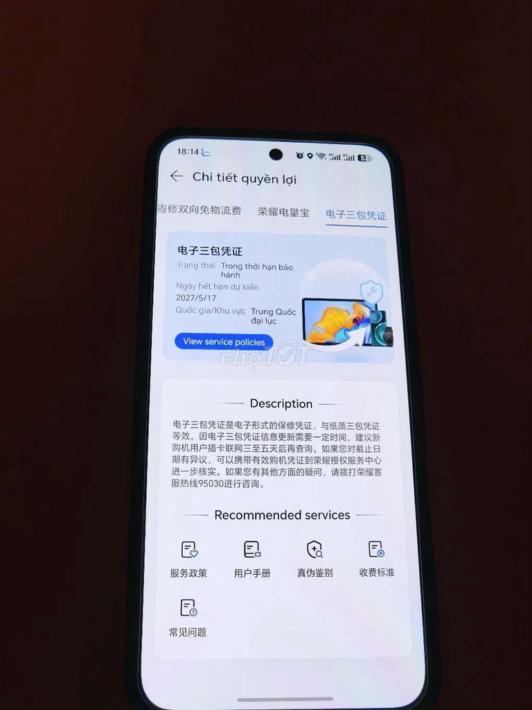Honor WIN RT Đen 12/512gb. Mua bán Điện thoại tại Thành phố Buôn Ma Thuột Đắk Lắk được đăng bởi Hà minh trí hình 1