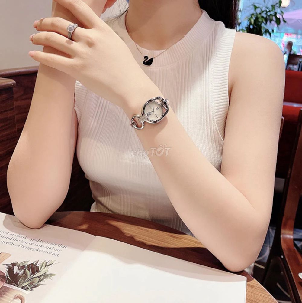 ĐH Nữ Gucci Horsebit YA139504 Khảm Trai, Kim Cương