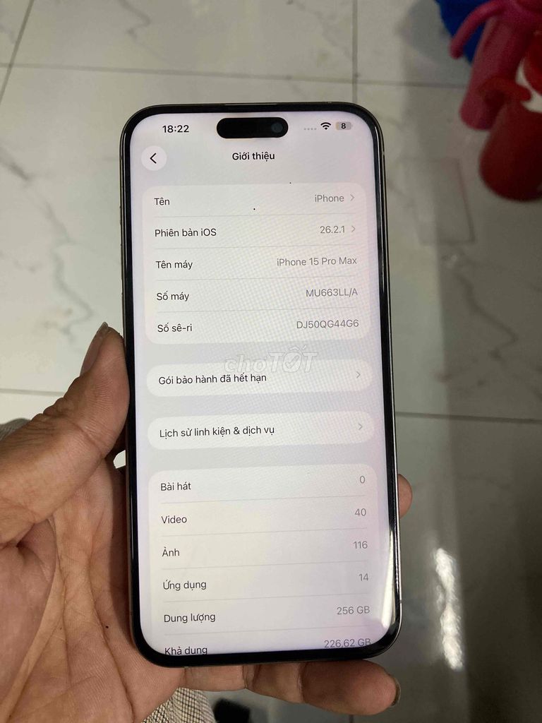 iPhone 15 ProMax 256GB Bao gop nợ xấu. Mua bán Điện thoại tại Thành phố Cao Lãnh Đồng Tháp được đăng bởi DUYMOBILE hình 1