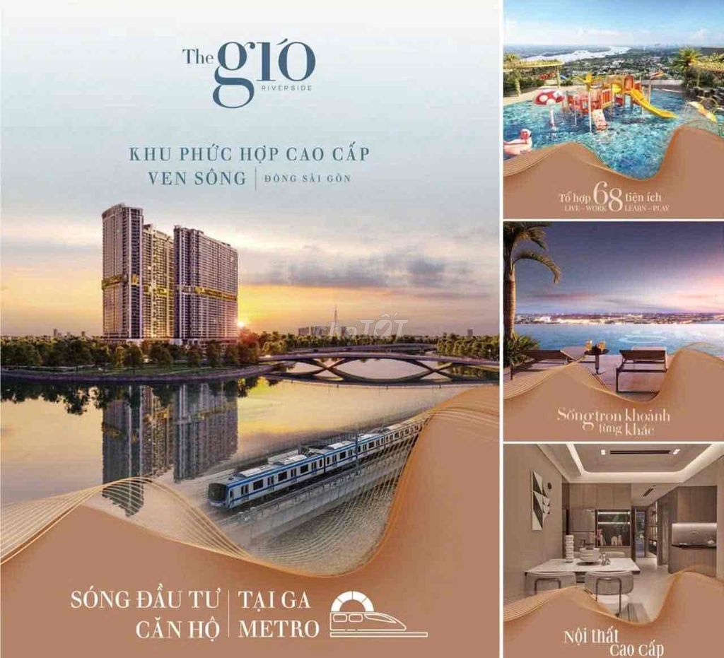 The gió Riverside - Căn góc B25-04 - View Sông + nội khu đỉnh nhất