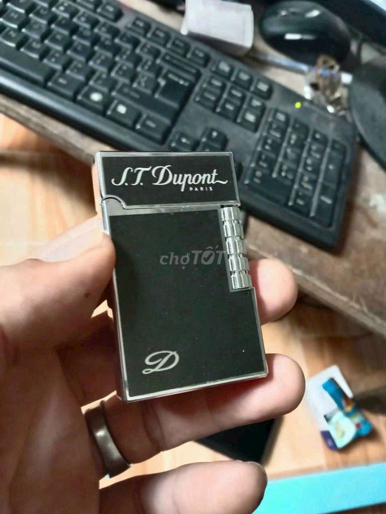 Bật lửa S.T. Dupont Kim loại Đen. Mua bán Đồ sưu tầm, đồ cổ tại Quận 6 Tp Hồ Chí Minh được đăng bởi Anh long hình 1