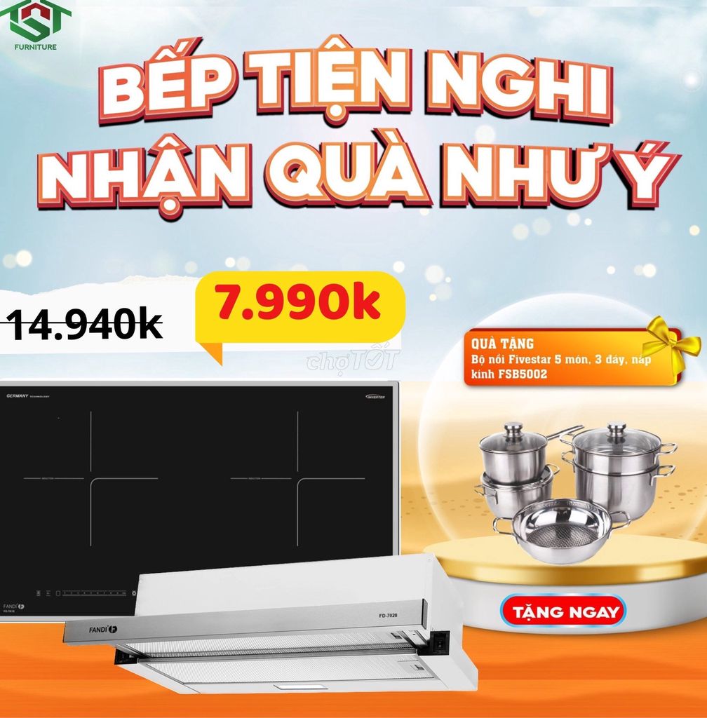 COMBO PHỤ KIỆN BẾP HÚT - NHẬN QUÀ NHƯ Ý