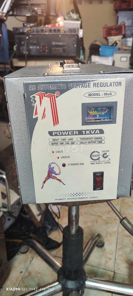 Bán ổn áp Robot 1kva zin đẹp  điện 100v 115v. Mua bán Đồ chuyên dụng, Giống nuôi trồng tại Thành phố Thủ Đức Tp Hồ Chí Minh được đăng bởi Nhường Nhẹ Nhàn hình 1