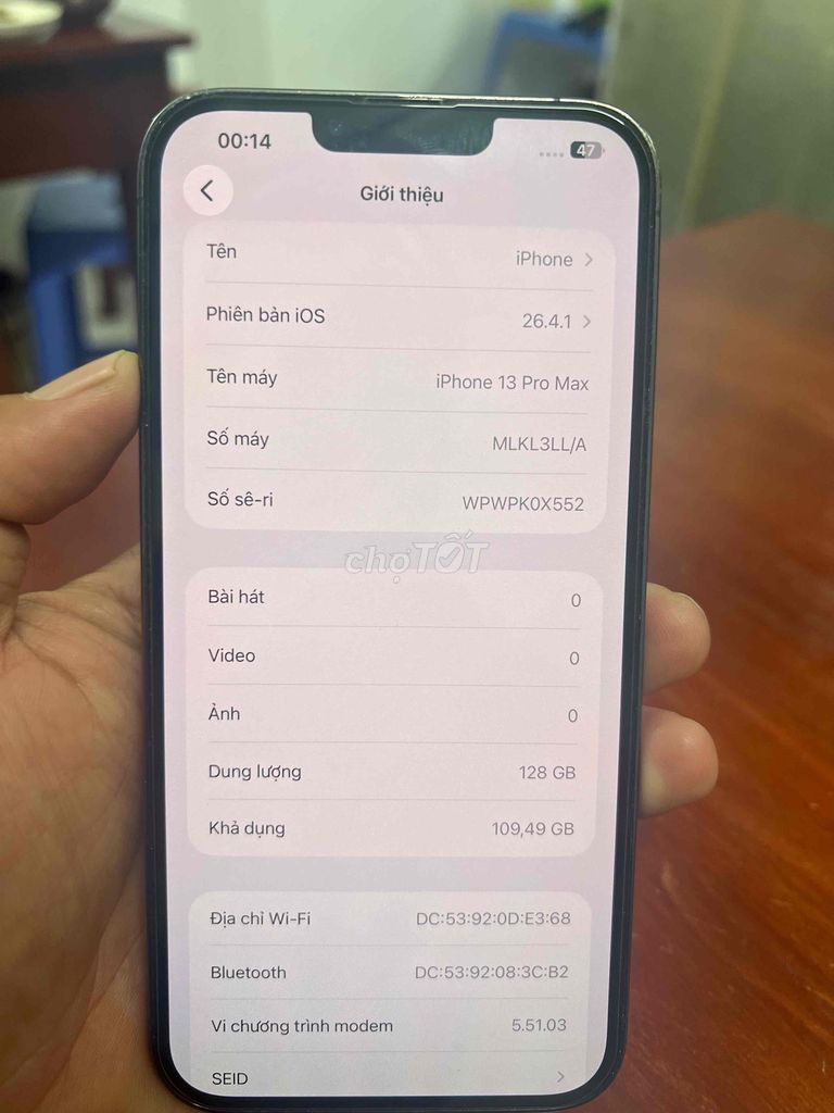 Apple iPhone 13 Pro Max 128GB Nguyên zin. Mua bán Điện thoại tại Huyện Đông Anh Hà Nội được đăng bởi Hưng hình 1