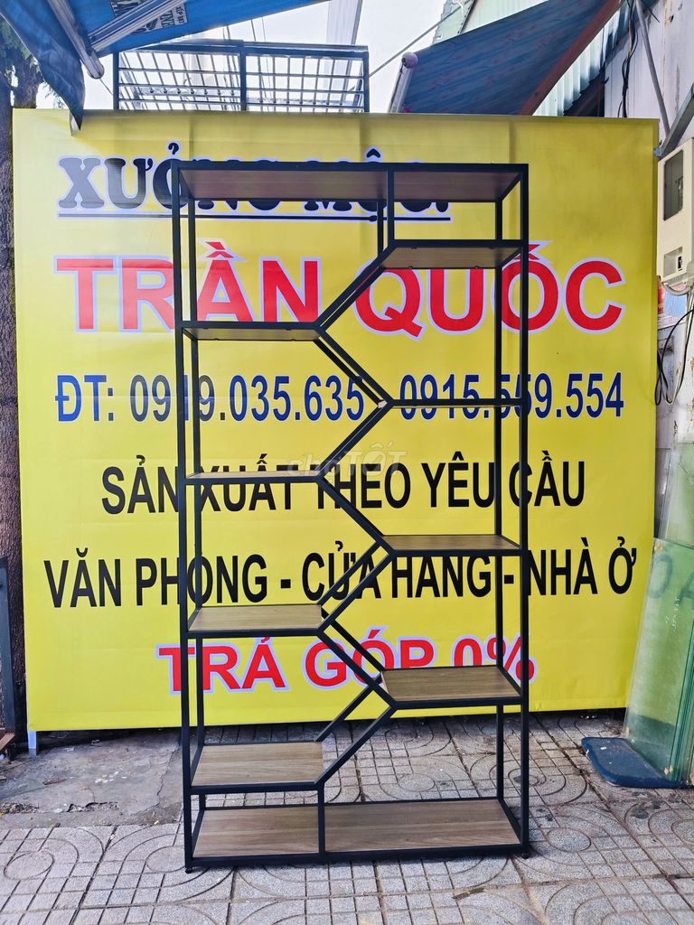 KỆ TRANG TRÍ KHUNG SẮT TỔ ONG