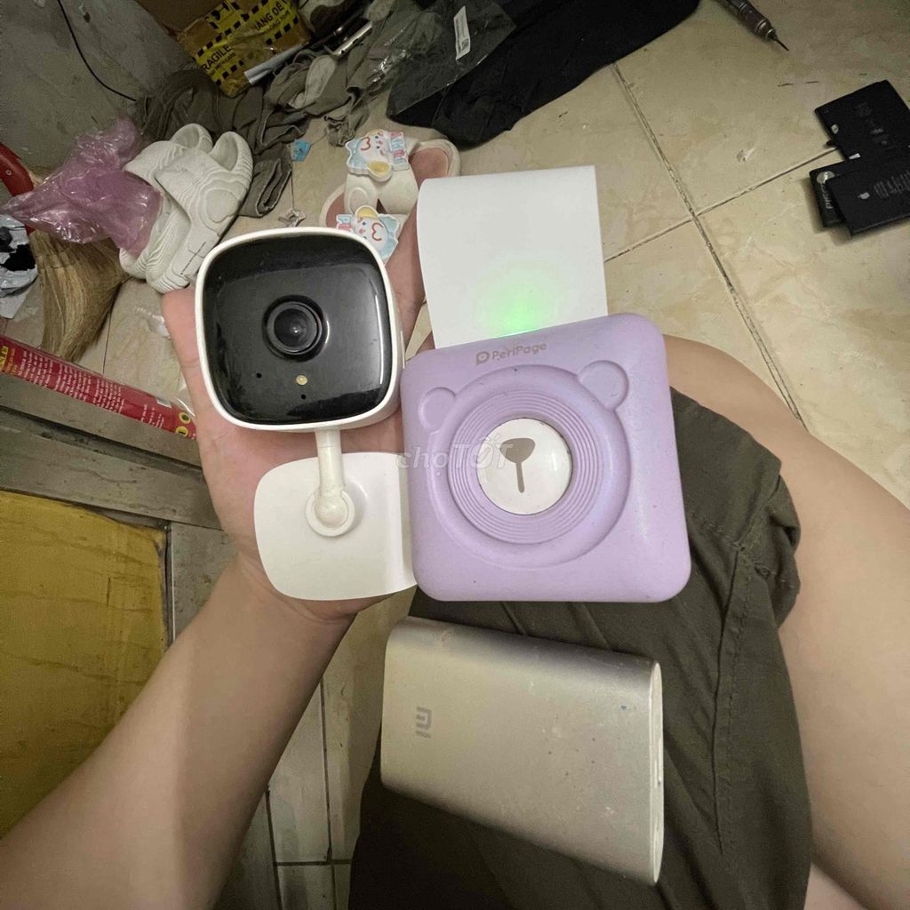 Phụ kiện in giấy kèm sạc dp 10k xiaomi kèm camera