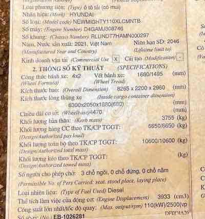 Bán hyundai 110xl đời 2021 tải 7T thùng 6m3 mới hd. Mua bán Xe tải, xe ben tại Quận Bình Thạnh Tp Hồ Chí Minh được đăng bởi kim chi hình 15