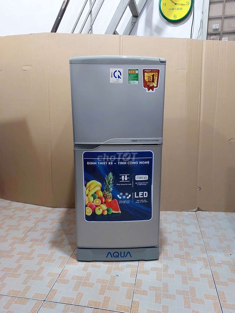 Tủ lạnh Aqua Q124B4 đời mới, 2ngăn, đông đá nhanh.