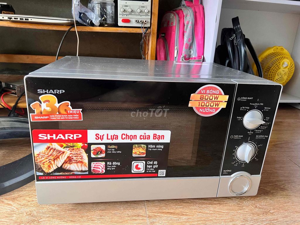 Lò vi sóng Sharp R-G302VN-S 23 lít. Mua bán Bếp, lò, đồ điện nhà bếp tại Thành phố Huế Thừa Thiên Huế được đăng bởi thành  hình 1