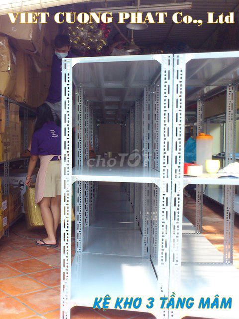 Kệ sắt V lỗ 3 tầng 120x40x150cm xám. Mua bán Tủ, kệ gia đình tại Quận Bình Tân Tp Hồ Chí Minh được đăng bởi Kệ Thép V Lỗ Đa Năng hình 1
